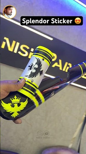 Splendor Sticker….😍 #shorts #splendorsticker #splendormodifiedbike