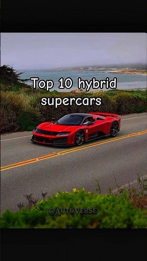 Top 10 Fastest Hybrid Supercars in the World 🚀⚡