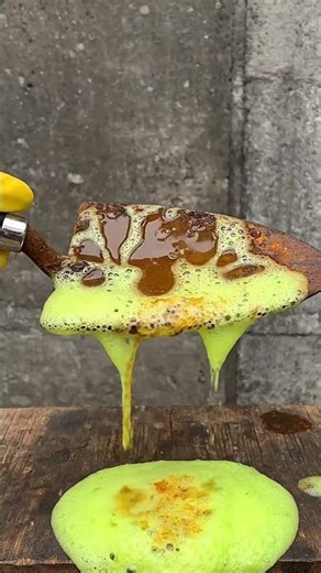 INSANE Lime Green Foam TRANSFORMS Rusty Garden Trowel in 10 Seconds! 😮✨