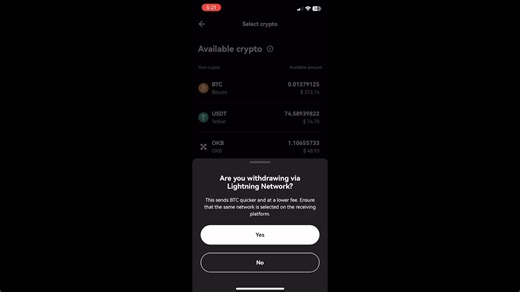 🚨 #Bitcoin is cheaper & faster on #OKX 🚨 ⚡ With the Lightning Network, you can send & receive BTC instantly and with low fees. Lightning payments have been available on OKX since 2021. 🤯 👉 Try it today: https://bit.ly/3WKw5wY | OKX