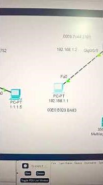Basic lab to make communication between 2 different networks by using cisco packet tracer.