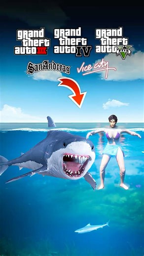 What Happens If You Play as a SHARK in Every GTA Games...?🔥🦈