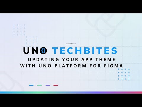 Updating your app theme with the Uno Platform for Figma plugin | Uno Tech Bites