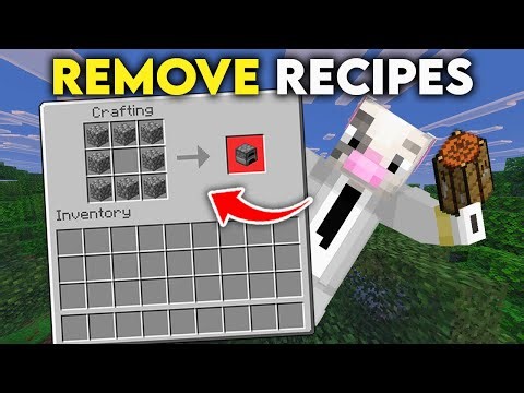 Disable ANY Crafting Recipe in Minecraft Bedrock!