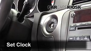 How to Set the Clock / Change Time on a 2009 Saturn Aura XR 3.6L V6