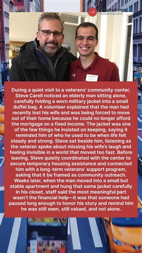 Steve Carell Stepped In for a Lonely Veteran Facing Eviction 🇺🇸🥹