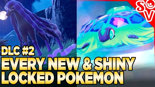 New Pokemon and shiny lock details for the Indigo Disk DLC