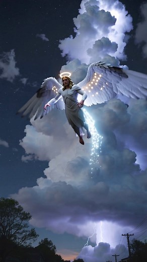 And I Saw an Angel Descend From Heaven, Revelation 20:1 #god #angel #jesus #bible #amen #fblifestyle | Ufonomenon