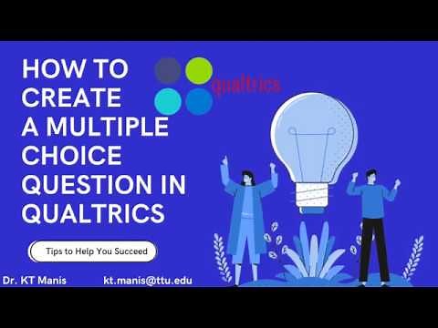 How to create a multiple-choice question in Qualtrics