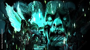 Horror Background. Disturbing Background For Your Horror Thriller. Stock Video