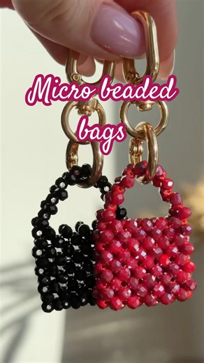 Fast & Easy Beaded Bag Keychain DIY 💎