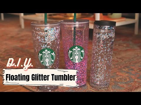 How to make a DIY glitter tumbler with FLOATING confetti!