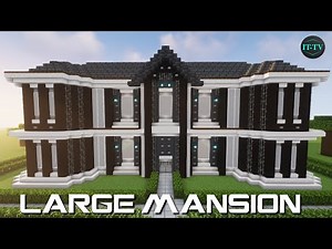 How To Build A LARGE CONCRETE MANSION In Minecraft - TUTORIAL