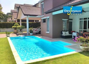 With a Desjoyaux Pool, not only are you adding value to your home; your backyard will be the perfect place to relax with family and friends and to unwind at the end of a hectic work day. A Desjoyaux pool in Selangor, Malaysia. www.desjoyaux.com.my | Desjoyaux Malaysia