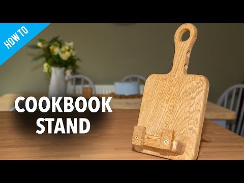 How to make a wooden cookbook stand