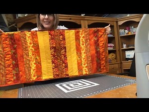 QUILT AS YOU GO TABLE RUNNER | DIY FALL PROJECT | QAYG