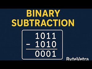 Binary Subtraction Explained | Easy Method for BCA & Beginners – ByteVetra