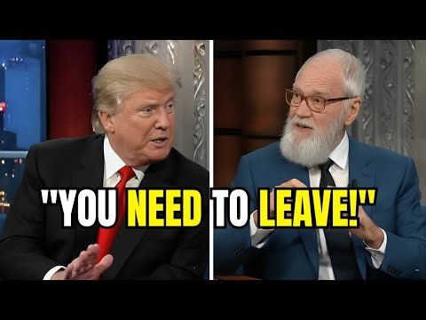 Unbelievable Moment! Donald Trump Kicked Off David Letterman’s Show After Intense Exchange
