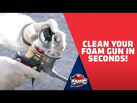 How to use and clean foam dispensing gun? | Krakenbond Foam Cleaner