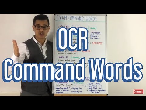 OCR Command Words