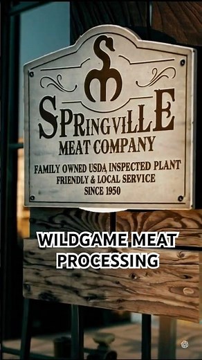 Wild Game Meat Processing | Springville Meat Company #wildgame #meatprocessing #shorts