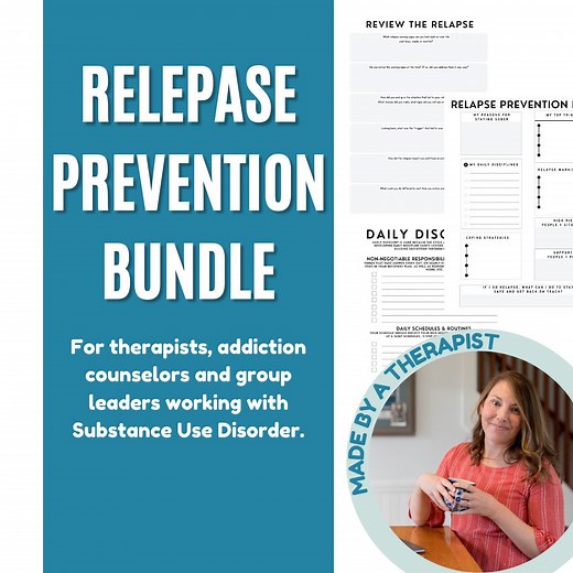 Relapse Prevention Worksheet Bundle: Substance Use Disorder Therapy (PDF) - Etsy