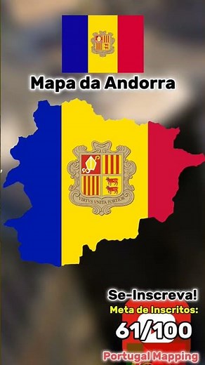 Mapa da Andorra #mapper #geografia #geographythroughmaps #mapping #countryballs