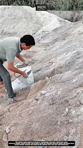 Manual Bag Filling using Bucket Method | Best for Small Scale Work #tool