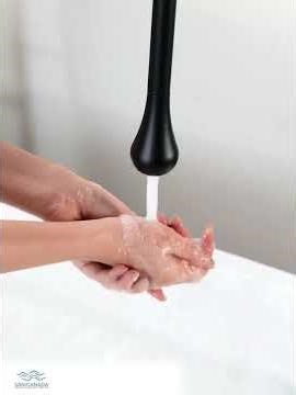 Commercial motion sensor ceiling mounted faucet