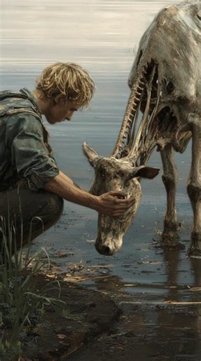 VACA es RESCATADA por VALIENTE joven #vaca #shorts #viral