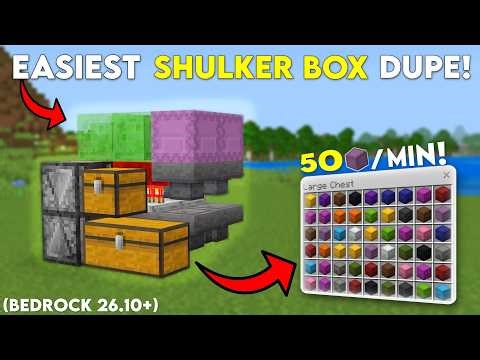 WORKING v26.10+ Shulker Box Duping Glitch - Minecraft Bedrock Edition