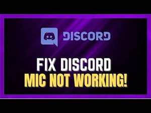 How To Fix Discord Mic Not Working - (VERY SIMPLE FIX!)