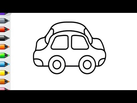 🌈🚗🚘How to colour a car.(Beautiful Colours)#1