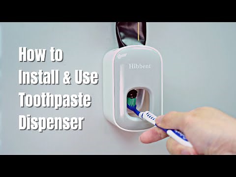 Bathroom Organization Hack- How to Use & Install Automatic Toothpaste Dispenser