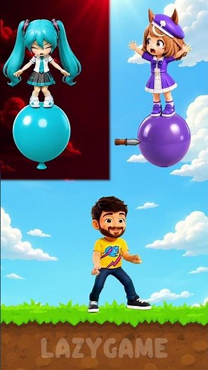 Sprunki OC - Hatsune Miku VS Mambo | Avoid The Balloon Challenge!