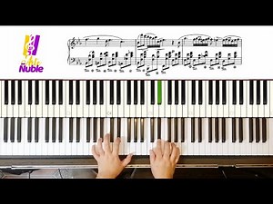 Tutorial de Piano : Aprende nocturno Op 9, n° 2 en mi bemol mayor de Chopin con Partitura y guía.