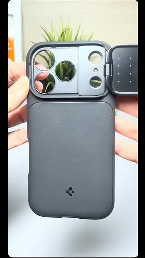 This iPhone Case Has a Hidden Camera Cover 😮🔥 #iphone #apple #shorts