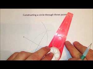 Constructing a circle through three points