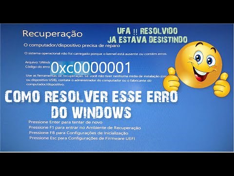 COMO RESOLVER O ERRO 0xc0000001