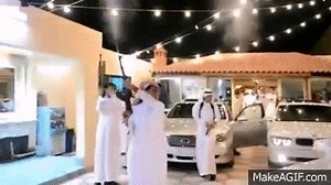 Arab Wedding Celebration with Guns on Make a GIF