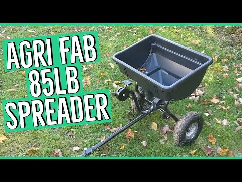 Agri Fab 85LB Tow Behind Spreader Review/Grass Update