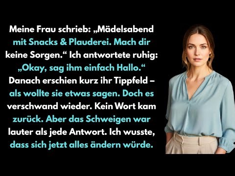 Meine Frau schrieb: ‚Mädelsabend – nur Snacks & Tratsch, keine Sorge.‘ Ich sagte: ‚Cool. Sag’s ihm…‘