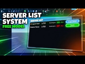 How to make a Server List GUI | FREE MODEL | Roblox Studio Tutorial