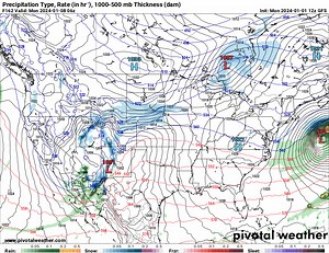Here is the latest GFS model run through January 17th showing a series of storm systems moving through our region. Needless to say, it is getting interesting. Busy days ahead for me:) | Manhattan Weather Channel
