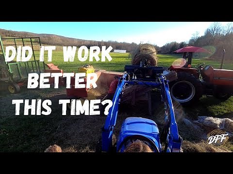 Rebaling Round Bales Into Small Square Bales!!