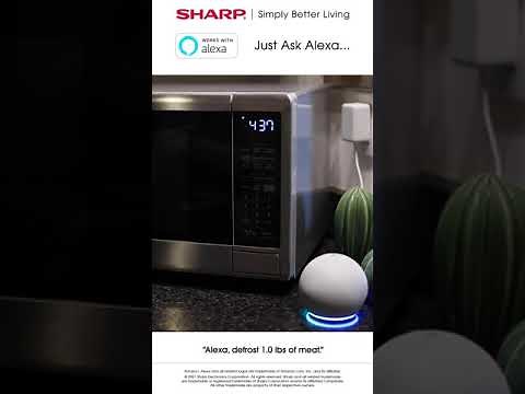 Sharp Microwave Alexa Controls Make Defrosting Meat Simple