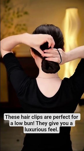 These hair clips are perfect for a low bun! They give you a luxurious feel.