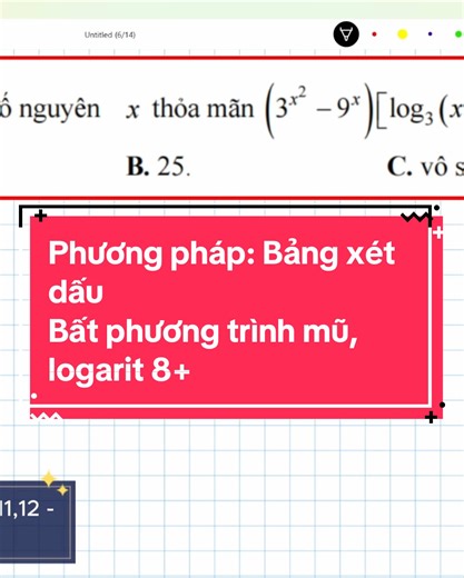 Hướng Dẫn Lập Bảng Xét Dấu BPT Mũ và Logarit