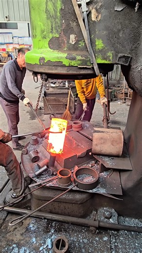 707K views · 4.8K reactions | Inside the factory Punching Red-Hot Forged Steel – Intense Factory Work #machine #factory #process #stamping #forging #manufacturer #producer #technology #industrial #iron #blacksmith #fblifestyle | Inside the factory | Facebook