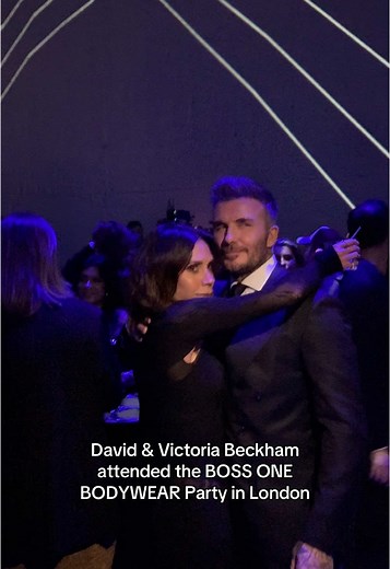 David & Victoria Beckham at BOSS ONE BODYWEAR Party
